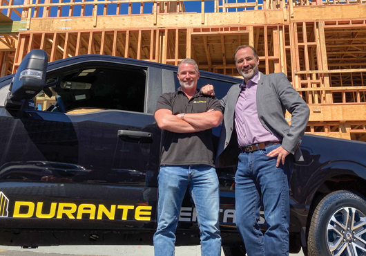 Steve Durante (left) and Anthony Durante are building off a solid strategy of being the most dependable name in construction equipment rental. 