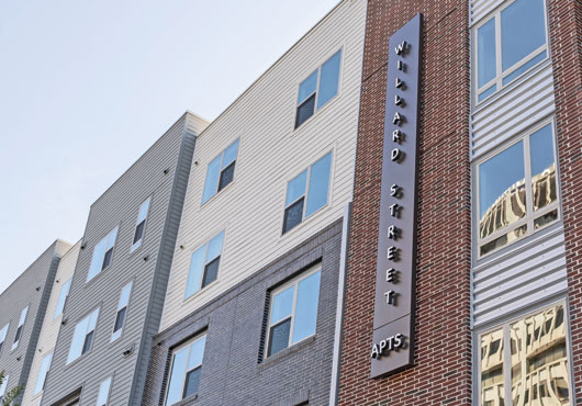 The Willard Street Apartments were designed to blend into the beautiful downtown ambiance of Durham, NC.