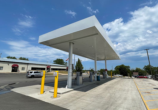 Unified Construction Group, LLC completed work on a Waukegan Public Works Fuel Station over two phases. The phased construction brought the new station online prior to the decommissioning and remediation of the existing station.