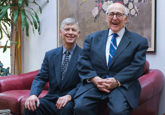Mike Nigro (left) with Howard Turner.