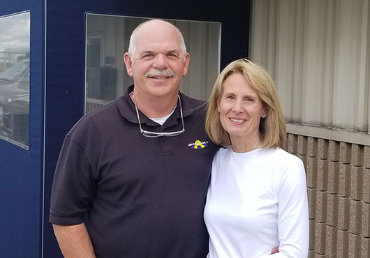 Mike Blessing, President, and Nita Blessing, Vice President, started Merrillville Awning Co. in 1992.