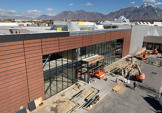 The Shops at South Town in Sandy, UT, is one of Unified Construction Group’s crowning achievements when it comes to repurposing and renovating mall space.