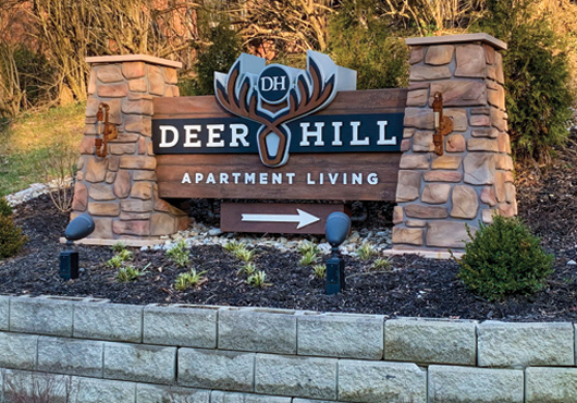 The FASTSIGNS of Cincinnati, OH-Colerain team is proud of this freestanding sign that both identifies and promotes this local business while blending in with the surrounding landscaping.