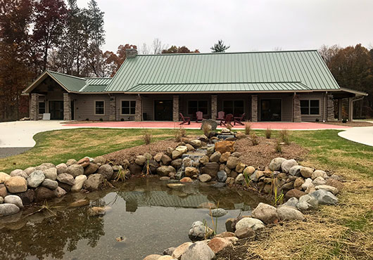 The new Chickadee Program Center at Camp Ledgewood is one of several projects completed by Metis Construction Services for Girl Scouts of North East Ohio.