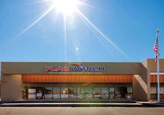 Flag World Company’s main store in Aurora, Colorado.