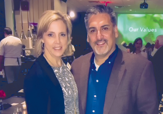Cheryl and Stan Brasuell at a company event.