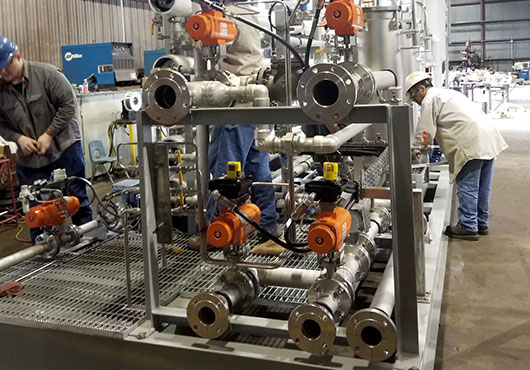 RMG Electrical, Inc. installs control wiring and instrumentation tubing on equipment for an original equipment manufacturer.