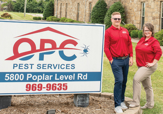 OPC Pest Services, headed by Co-Presidents Kevin and Kassandra Mills, will celebrate 50 years of service in Kentucky next year. 