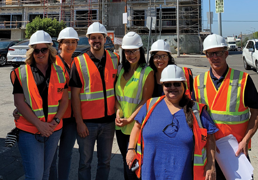 Employee engagement and training are commonplace, including touring job sites and learning industry terminology and practices. 