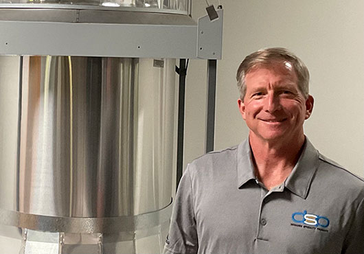 President Jeff May, pictured in the Designer Speciality Products, LLC showroom, purchased the company in 2019.