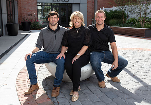American Underground Construction, LLC, is a family business. The company was founded by Jon DeBeVoise (far right) in 2018 who brought in his mother, Laurie Porchetta, and brother, Anthony Porchetta, to manage the office. 