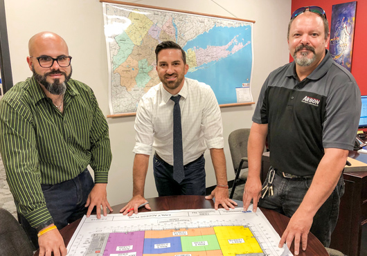 Members of the Arbon Equipment Corporation management team (left to right): Ricardo Rodriguez, District Service Manager; Paul Papapetrou, District Sales Manager; Matt Kaminskas, District Installation Manager.