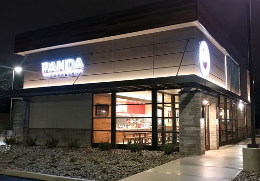 A Panda Express restaurant built by All-Rite Construction Company, Inc. 