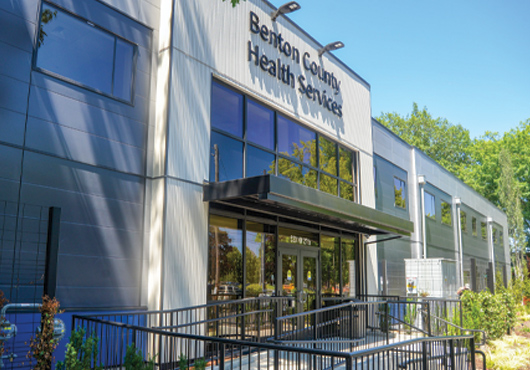 Grace Point Contracting LLC installed Nichiha Illumination collection siding at Benton Health Center in Corvallis, Oregon, making it one of the few contractors in Oregon with expertise in this specialty siding. The company also re-framed and installed all windows.