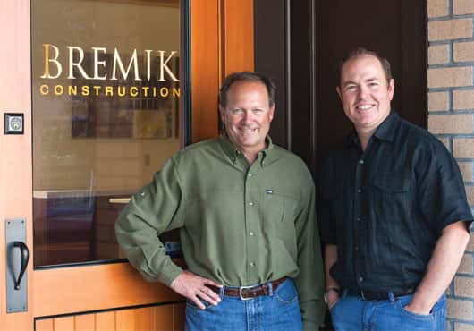 Founders Mike Greenslade and Brent Parry are both natives of Oregon. They launched Bremik Construction in 2004 and still stay engaged in each of the company’s projects.
