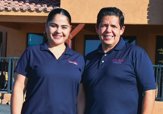 Maria and Richard Main, Co-Owners of Vista Glass Inc.