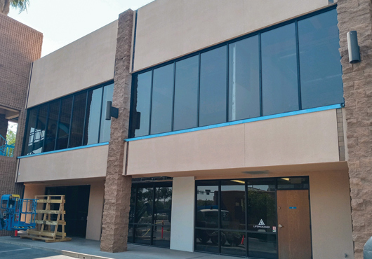 Copperstate Glass and Mirror installed the windows in this Phoenix office building.