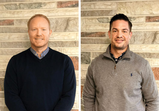 Left: Corporate President Edward V. Balling, a fourth-generation business owner of Fairchance Construction, has brought together a team that thrives on character, honesty and integrity. <br> Right: Vice President Brian D. Gaudiano has been integral to building long-lasting relationships with clients and leading an inspired team.