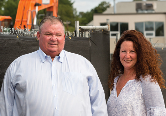 The team at Mobile Fencing Inc. works with customers to determine their needs and make sure crews and material are dispatched in a timely manner. Pictured (from left): President Bill Hogan and General Manager Michaela Kane.