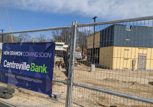 Cormack-Routhier Agency, Inc. insures subcontractors at the new Centreville Bank job site.