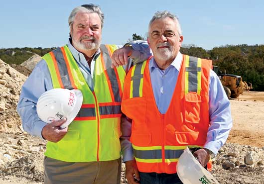 From left to right: SBS Construction President and Chairman Stephen Schiffman and Executive Vice President and Chief Operating Officer David Morgan. This year marks the company’s 25th year in business.