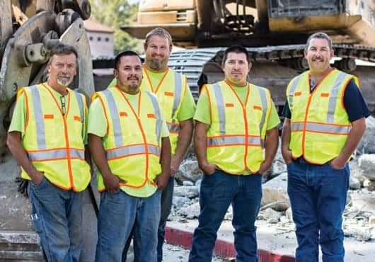 Paul Brannon (far right) and his team.