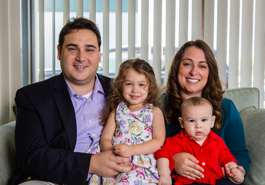 McIntyre Industries owner, John-Paul Farsight, with his wife, Alecia, and their daughter, Jeralyn, and son, Mark.