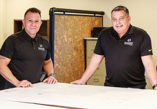 Anthony Ortega (left), President, and Robert Canteline, Vice President, Co-Owners of Securetech Fence Systems, Inc.