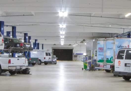 Sunnyvale Ford Lincoln’s service bay accounts for a significant percentage of dealership revenue and profitability. Employee stress decreased and customer satisfaction increased after an LED lighting retrofit.