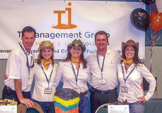 The TI Management Group team at a Blue Book Network event.  David Bates and Dave Thielke are pictured here with fellow exhibitors.