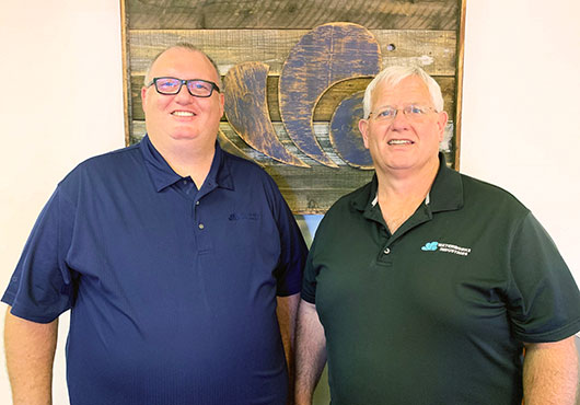 Waterworks Industries President Mathais Toupin (left) and Founder and CEO Rich Carnation would like to see more trades-based educational programs promoting careers in industries like theirs in high schools throughout the country.