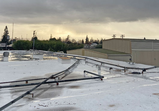 Tech City Builder tackles significant renovations on Radian Thermal Products, Inc.’s 26,000-square-foot commercial remodel of its headquarters, including the new roof pictured here.