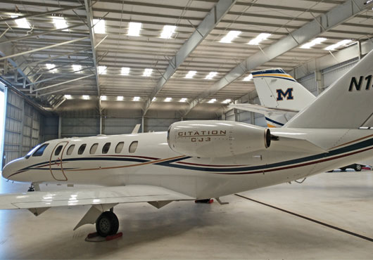 American Energy Partners Inc. installed energy-efficient lighting at Del Monte Aviation in Monterey, CA. 