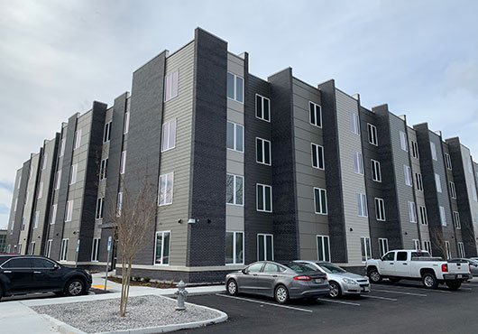 The team provided new plumbing installation for the New Manchester Flats apartments, a ground-up, 140-unit apartment building.